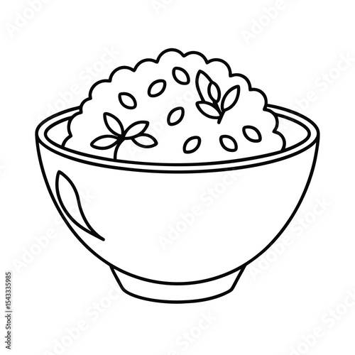 corn flakes minimal line art graphic
