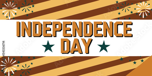 Happy Independence Day Celebrating Freedom and Unity with Festive Illustrations