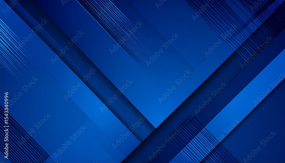 Obraz premium Abstract blue shapes overlap, creating dynamic modern background