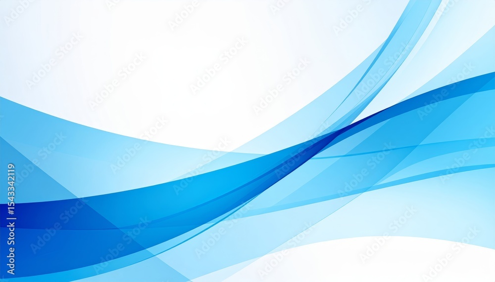 Obraz premium Abstract blue shapes overlap, creating dynamic modern background