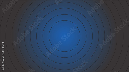 Modern blue abstract background, the look of stainless steel, circular lines on a blue background