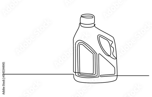Car Engine Oil, Fuel can continuous one line drawing. Gallon Of Milk Icon, Big Plastic Bottle ,Gallon continuous one line drawing vector illustration, continuous line of oil jerry cans.