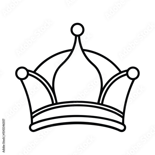 crown icon vector illustration