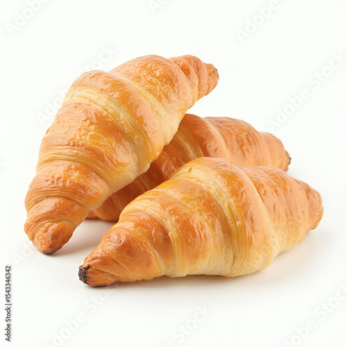 croissant isolated on white background