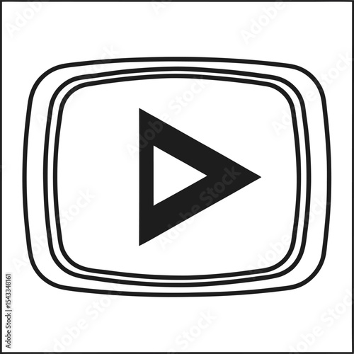 Play video media icons for web design