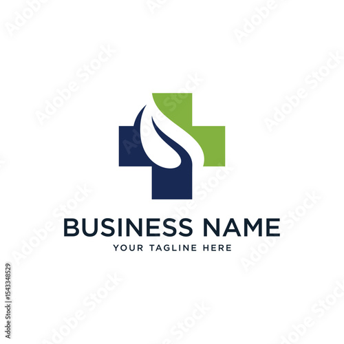 cross medical healthcare logo template