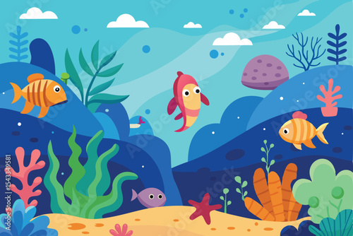 fishes in the sea