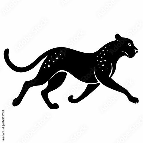 cheetah vinyl ready vector illustration