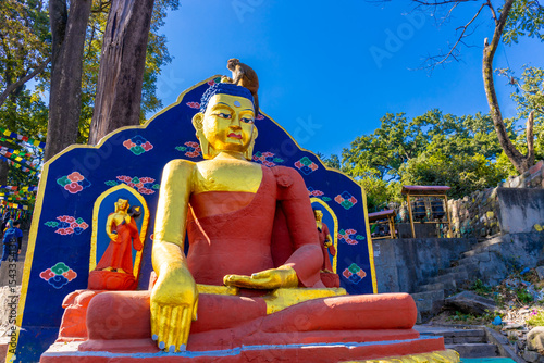Foto Kathmandu Buddhist stupa Swoyambhu Mahachait