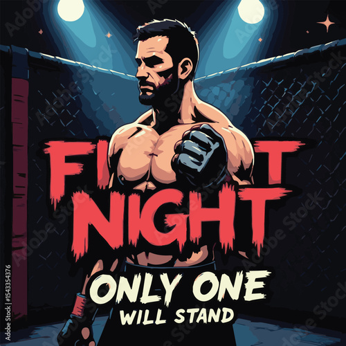 Intense Fight Poster Design – Dramatic Combat Scene Featuring Powerful Fighters, Action-Packed Moments & Bold Graphics for Sports, Martial Arts & Event Promotion

