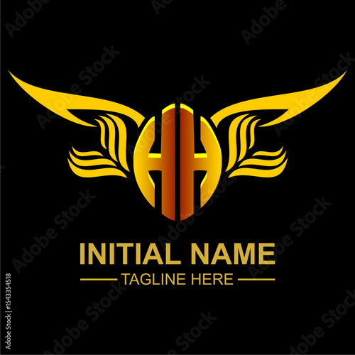 HH Golden Wing Emblem Logo