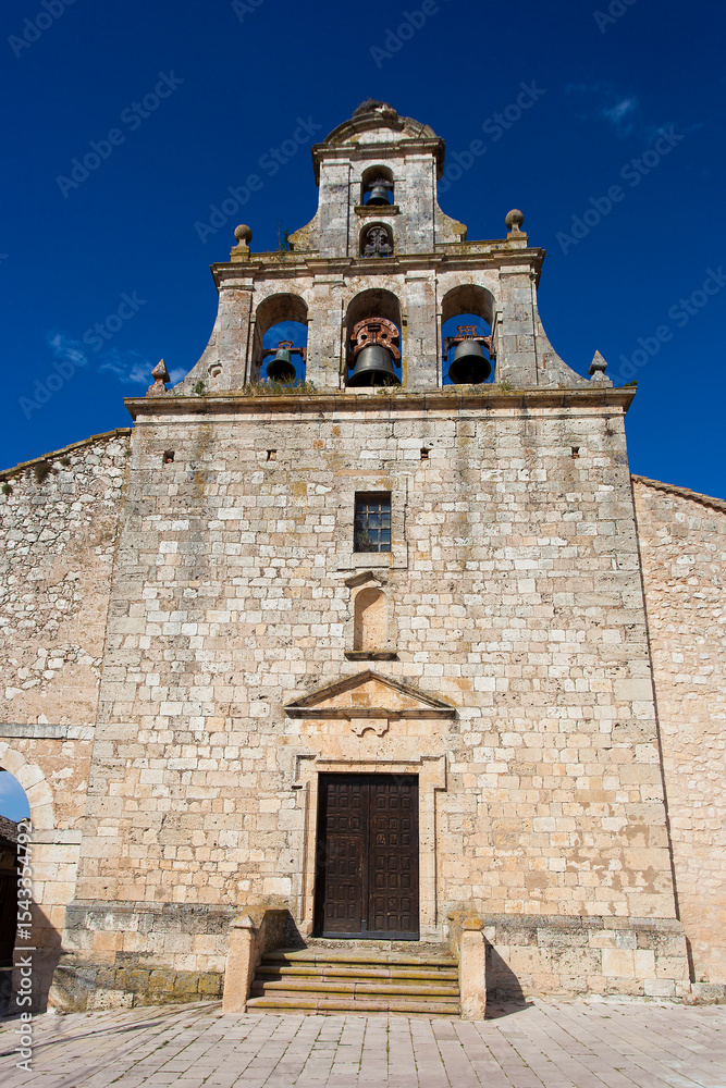 Fototapeta premium Church of Santa Maria del Castillo, Maderuelo, Segovia, Castilla y Leon, Spain