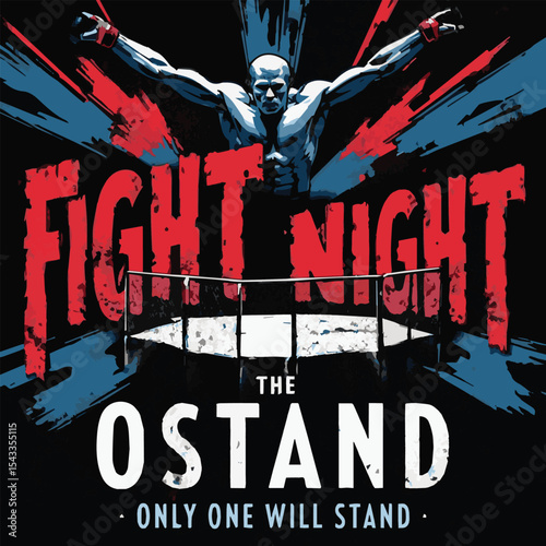 Intense Fight Poster Design – Dramatic Combat Scene Featuring Powerful Fighters, Action-Packed Moments & Bold Graphics for Sports, Martial Arts & Event Promotion

