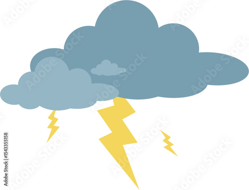 cloudy weather and lightning