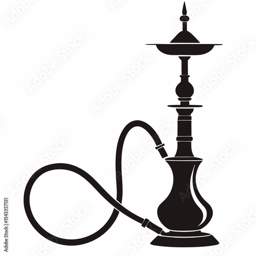 hookah isolated on white