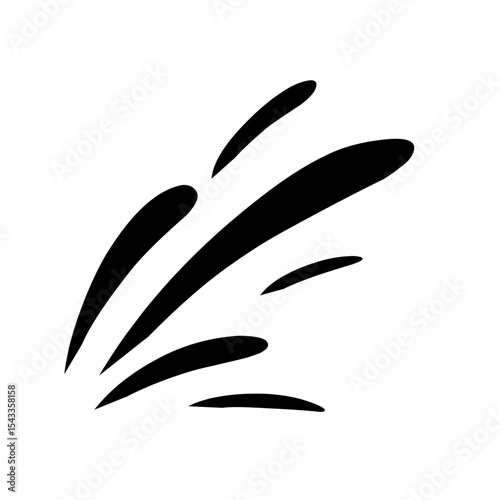 Splash silhouette with droplets. Water drops shapes, liquid burst splashes and ink blot hand drawn vector set of silhouette droplet, drop liquid illustration