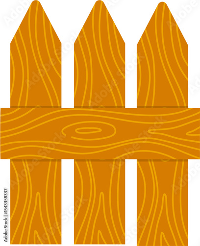 Wooden fence