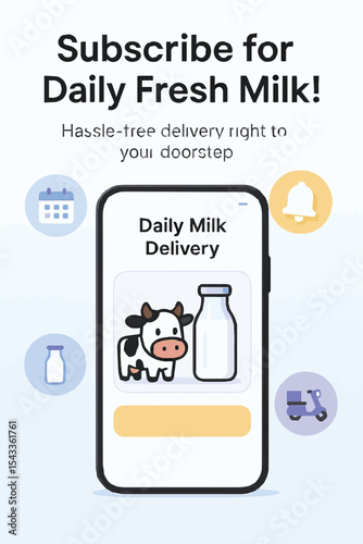 Fresh Dairy Milk Vector Illustration Set – Creamy, Natural & Healthy Milk Products for Farm Branding, Food Packaging, Kids, Breakfast & Organic Poster Designs

