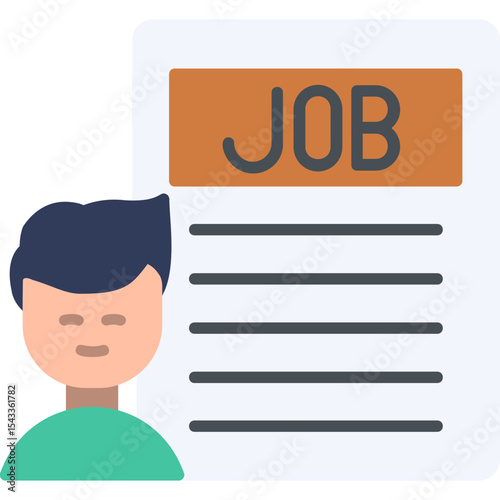 Job Description Vector Icon Design