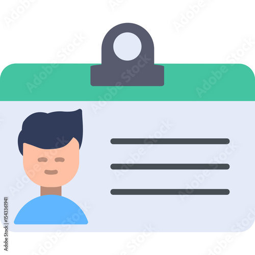 Id Card Vector Icon Design