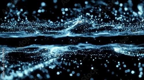 Glowing Particle Field Representing Big Data