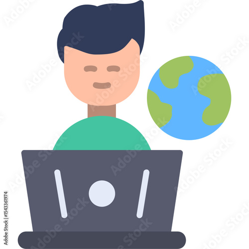 Freelancer Vector Icon Design