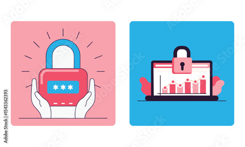 Data security and privacy protection illustration