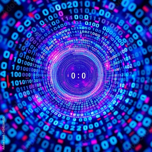 Techno spiral: The Infinite Code Loop