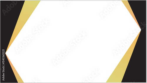 Abstract Geometric Background Black, Gold, and White Design Element