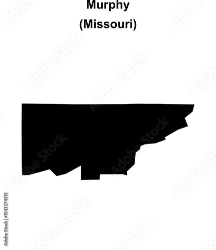 Murphy (Missouri) blank outline map