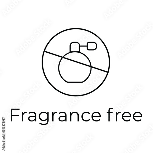 FRAGRANCE FREE ICON VECTOR GREEN