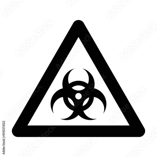 RIESGO BIOOGICO ICON VECTOR SIGN