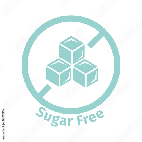 SUGAR FREE ICON VECTOR SIGN