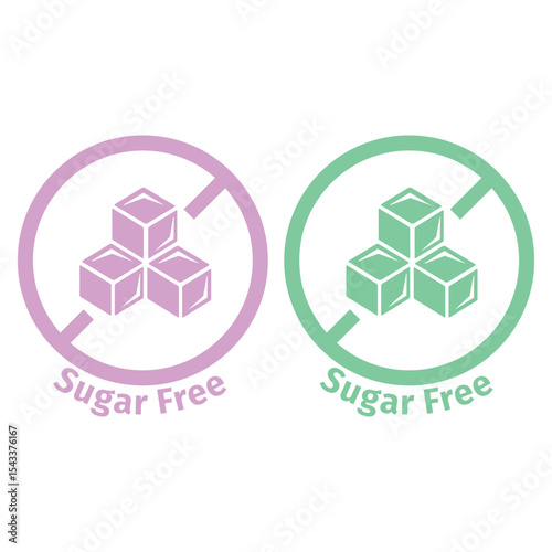 SUGAR FREE ICON VECTOR