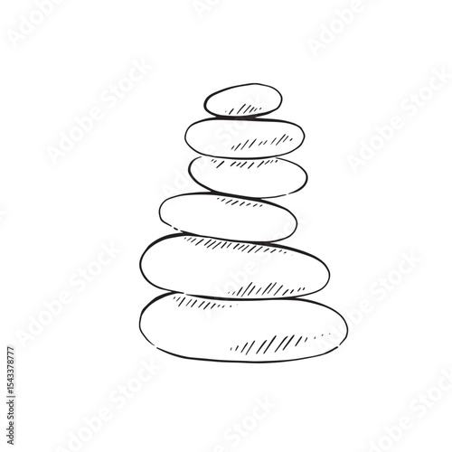 A stack of rocks, symbolising wellness