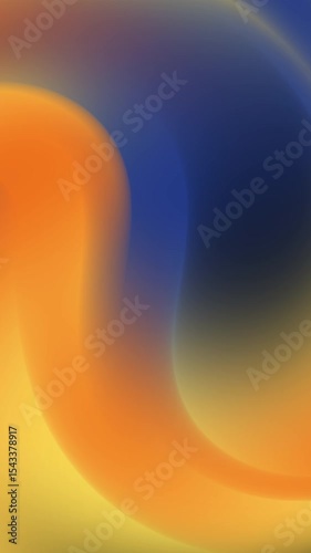 Abstract Tech Gradient Loop in Blue and Orange for Video Backgrounds