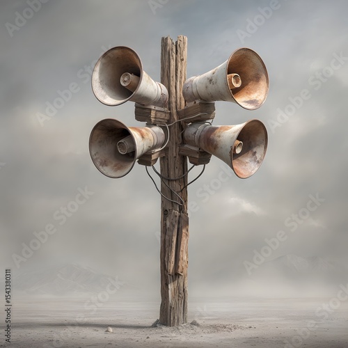 Buy old rusty tornado siren system for sale weathered vintage emergency broadcast
