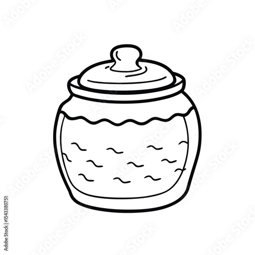  Cookie Jar with Cracks (Vintage)