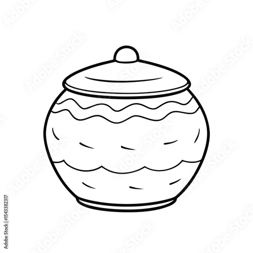  Cookie Jar with Cracks (Vintage)