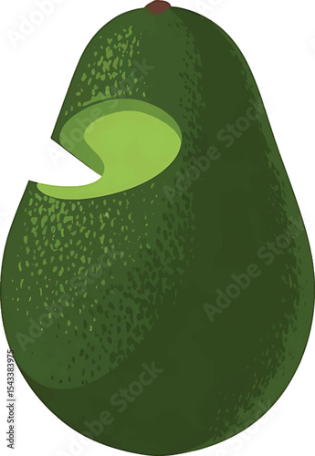 avocado transparent background illustration stock photos premium