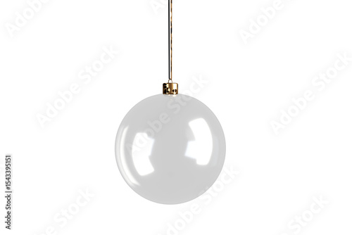 christmas ball on white background