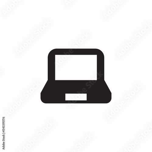laptop computer icon sign vector
