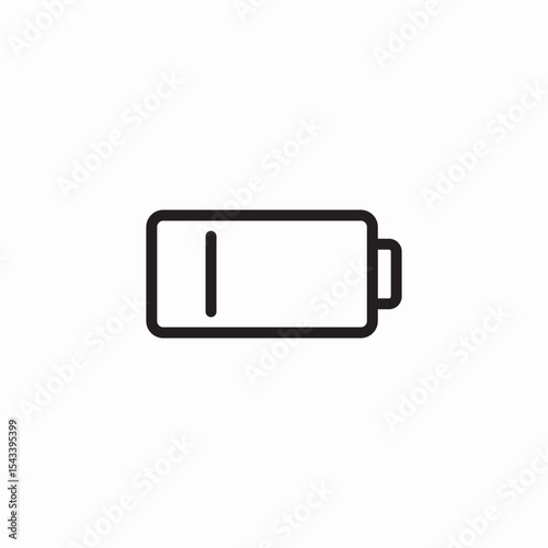 low battery icon sign vector