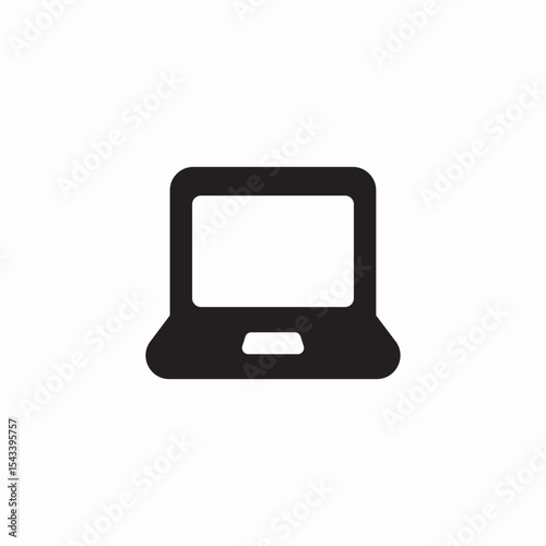 notebook computer icon sign vector