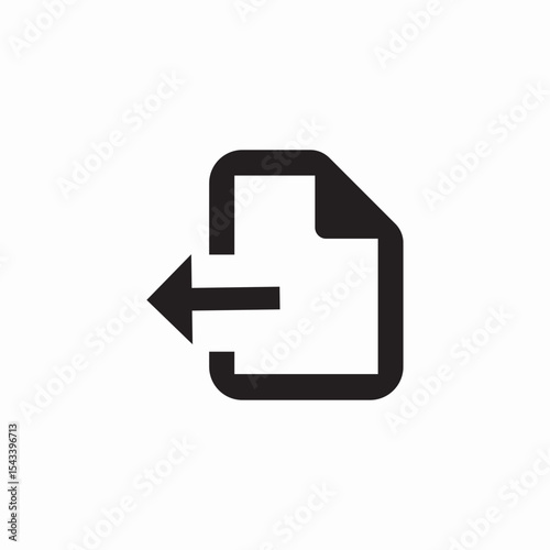 send document file icon sign vector
