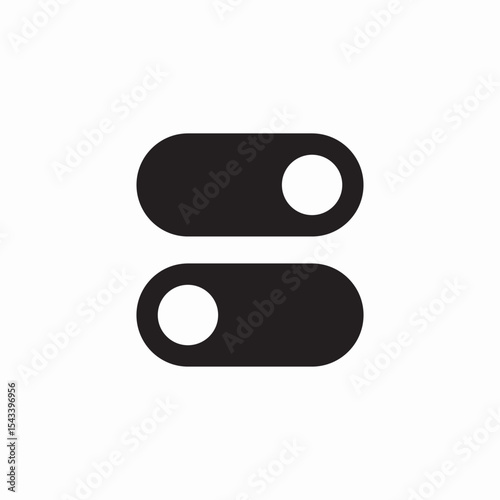 setting switches icon sign vector