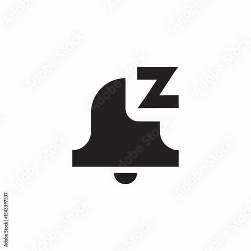 sleeping mode notification icon sign vector