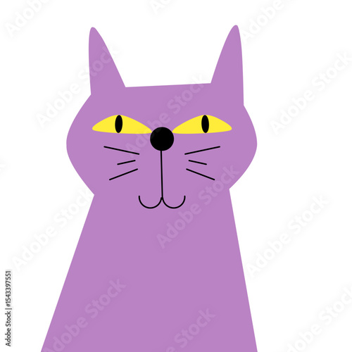 purple cute cat