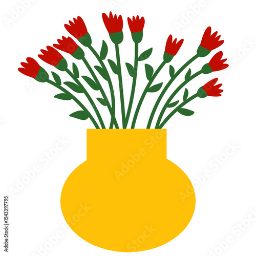 vase with flowers