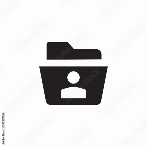 user folder icon sign vector